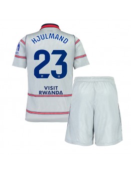 Atletico Madrid Morten Hjulmand #23 Replika Tredje Kläder Barn 2026-27 Kortärmad (+ byxor)